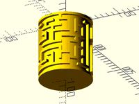 Maze cylinder generator by JustinSDK
