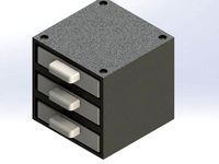 Customizable - Modular - Stacking Parts Storage with Trays by Jbaumgartner