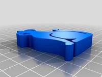 gr4 sitting cat keychain by gr4viton