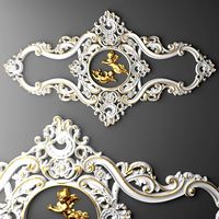 Rosette Round Molding 3D Model