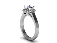 Love Engagement Ring 3D Model
