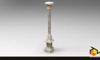Old Column 2 3D Model