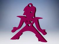 Undertale - Mettaton Ex Keychain by Pancakei