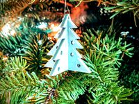 Christmas Tree Ornament by Shacksandbeans