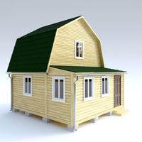 Wooden House 9 3D Model