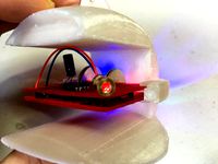 3D Printed Circuit Holiday Spaceship Ornament by Functionalize