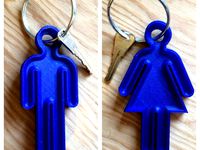 Washroom keychain figures by jam1ec