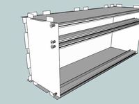 Eurorack Lasercut Case 84HP 4U 133mm 10mm Acrylic by nonlinearcircuits