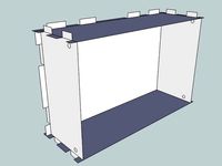 Eurorack Lasercut Case 42HP 3U Skiff 70mm by nonlinearcircuits