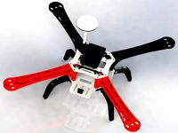 3D printed F450 type quadcopter by villamany