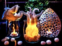 Squid in a Jar and Gorilla Skull by walidaziz