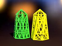 Xmas Hexagonal Pyramid Ornament Vol.02 by Tomonori