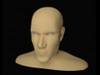 Simple Mens Head 3D Model