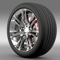 Chrysler 300C 2015 wheel 3D Model