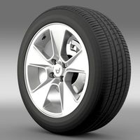 Dacia Logan wheel 3D Model