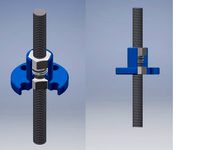 Prusa i3 Z axis anti back lash adaptder by Phil_Maddox