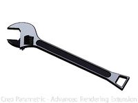 Print in Place Crescent Wrench with Bottle Opener by O3D