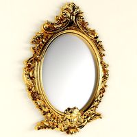 Oval mirror 3D Model