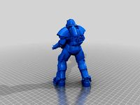 Fallout 4 - T51 Power Armor With Assault Rifle by Dan11i