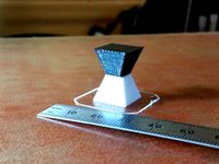 2 color test with a single extruder (pyramidal hourglass) by arcticdev