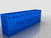 Customizable Crate with Label (Customizable Labeled Container 2-1) by HarlemSquirrel