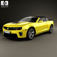 Chevrolet Camaro ZL1 convertible 2014 3D Model