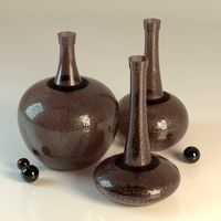 Download free Vases decor black 3D Model
