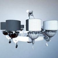 Chandelier Masiero Nuare 12 3D Model