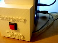Emergency Stop button for Printrbot Play by Ribs85