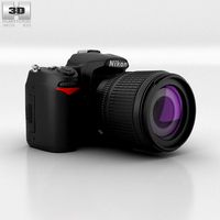 Nikon D7000 3D Model