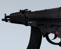 Low poly gun AK 47 3D Model