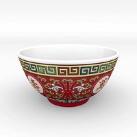 Chinese Porcelain - Rice Soup Bowl 3D Model