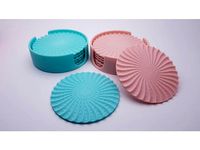 Radial drinks coasters with holder by pongo