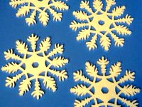 snowflake decoration or drinks coaster by pongo