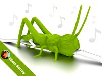 Singing Grasshopper by ESarrey