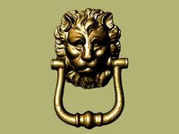Functional Lion Head Door Knocker by Ferrousity
