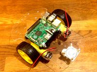 Raspberry Pi 2 mount for 2 wheel robot chassis by stuartm