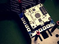 ZMR250 Drone CC3D and Power Distribution board mount  by l33tengineer
