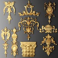 Cartouches SET 3D Model