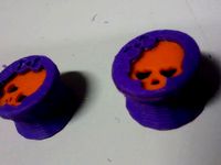 Skull Girl ear expansor by euroca