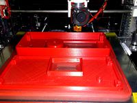 Sunhokey prusa i3 Print with ABS heated ordinary Sodalime glass and strongest hair spray. by guruathwal