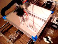 Prusa i3 Heat Bed Mirror Holder (corners) by vyashkin