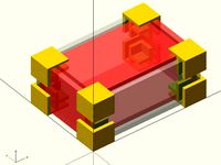 Parametric Customizable Foam Core Corner Brackets by GeoDave