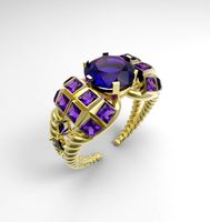 Quard 7 ring 3D Model