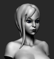 Girl UpperBody 3D Model