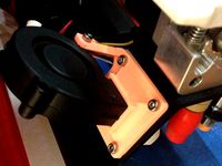 Blower fan to 40 mm fan adapter mount (fits 50x15 mm blower fans) by WaveSupportApparatus