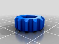Finger tightening ring for hex nuts by Basjohan