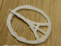 Paris Peace symbol - With clip/brooch. by rgproduct