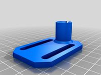 Adjustable rod mount for impromptu printers, 1" slot spacing by flemdogmillionaire