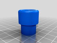 3D Printed Percolated Bong Slider Adapter (Modified). by TheMeek